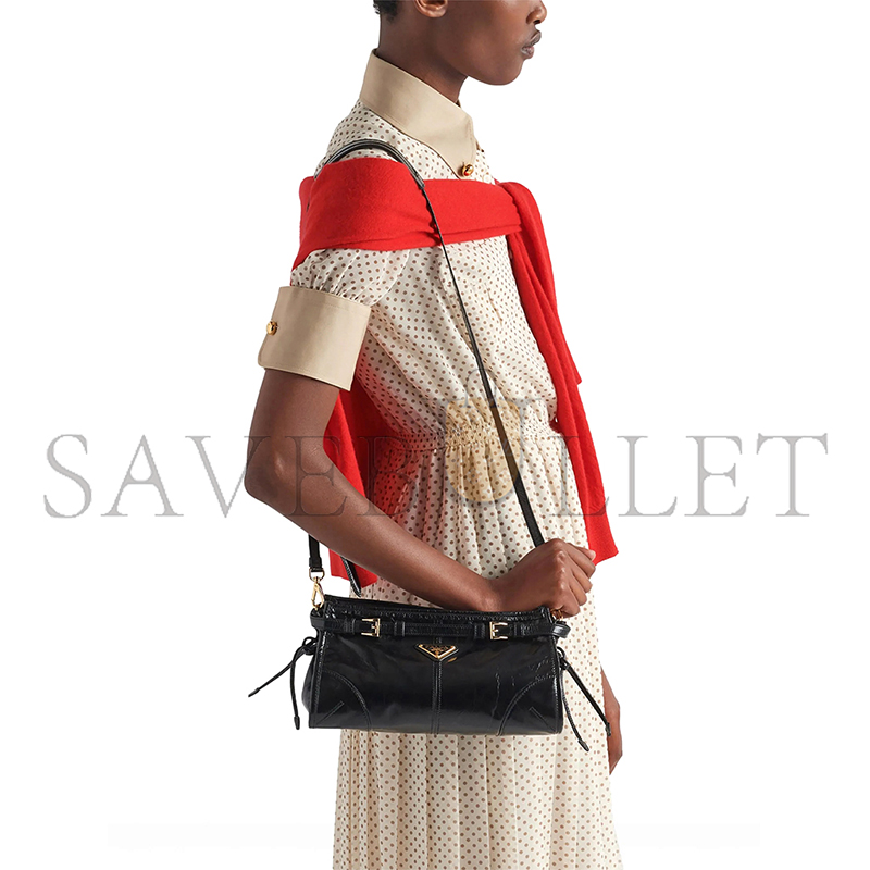 Pra*a small bonnie shoulder bag 1ba215 (26*14*12cm)